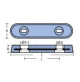 Bolt Through Zinc Hull Anode - 1kg - original part number: ZINK15C - ALU15C - 00220X - Tecnoseal
